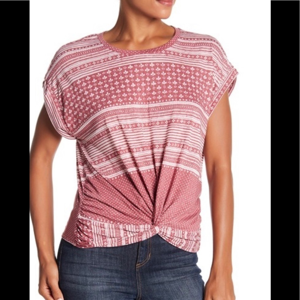LUCKY Brand Twist front nod‎ Prints Top